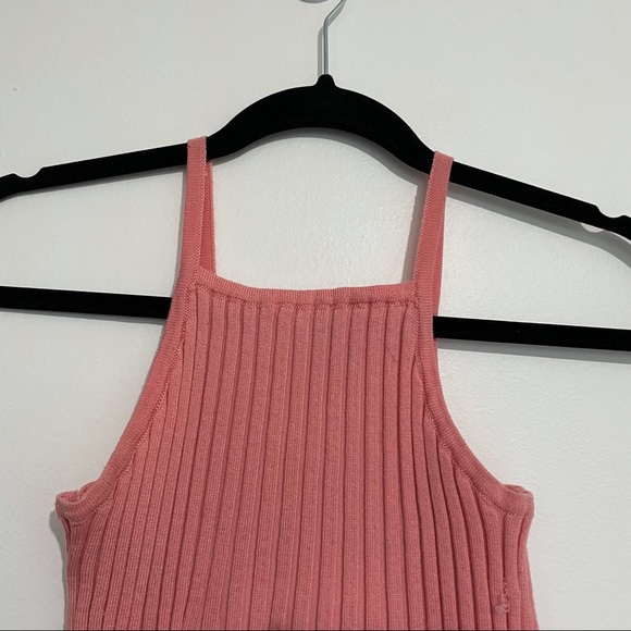 High square neck ribbed tank top - Picture 1 of 5
